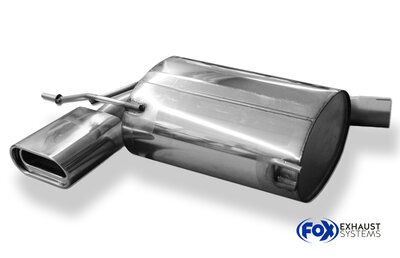 Fox Sportuitlaat VW Tiguan 5N - 4motion achterdemper - 160x80 type 53