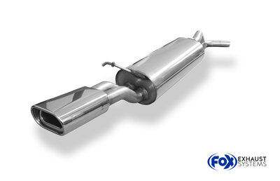 Fox Sportuitlaat Achterdemper Seat Toledo II Type 1M - 135x80 Type 53