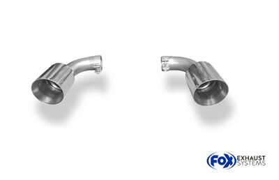 Fox Sportuitlaat VW Touareg Type 7P uitlaatpijpenset voor clipmontage op de originele achterdemper - 1x125 Type 25 rechts/links