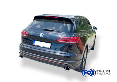 Fox Sportuitlaat VW Touareg Type CR7 Achterdemper Rechts/Links Uitlaat - 1x114 Type 25 Rechts/Links