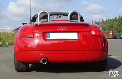 Fox Sportuitlaat Audi TT 8N - Achterdemper voor voorwielaandrijving - 1x100 Type 13