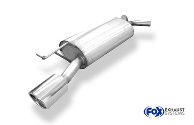Fox Sportuitlaat Audi TT 8N - Achterdemper voor voorwielaandrijving - 1x100 Type 17