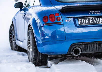 Fox Sportuitlaat Audi TT Type 8N quattro achterdemper, rechter/linker uitlaat - 1x114 Type 25 rechts/links