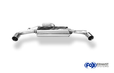 Fox Sportuitlaat Audi TT FV3 quattro achterdemper rechts/links - 1x100 type 25 rechts/links