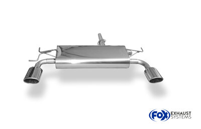 Fox Sportuitlaat Hyundai Tucson 2.0L - JM Achterdemper dwarsuitgang rechts/links - 115x85 Type 32 rechts/links