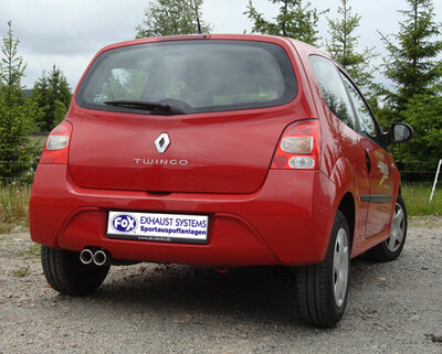 Fox Sportuitlaat Renault Twingo CNO achterdemper - 2x70 Type 13