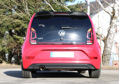 Fox Sportuitlaat VW UP GTI uitlaatsysteem, linkerkant, compatibel met originele of FOX achterdemper - 1x90 Type 25 links