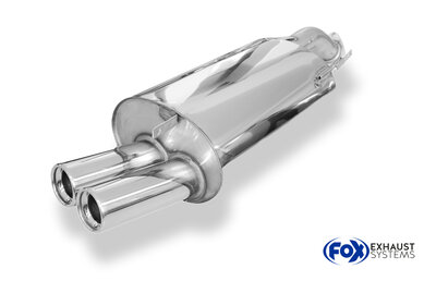 Fox Sportuitlaat Volvo V40/S40 achterdemper - 2x80 Type 13