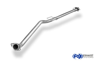 Fox Sportuitlaat Vervangingspijp voor de voordemper van de Opel Vectra B