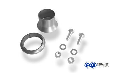 Fox Sportuitlaat Opel Vectra B - Bouwjaar 1994-9/99 Achterdemper &Oslash;55mm - 2x76 Type 18