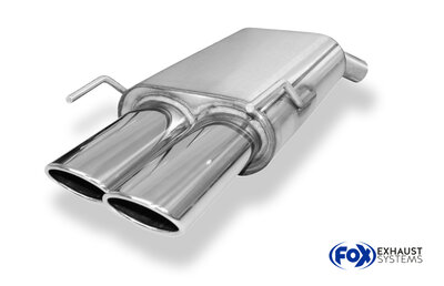 Fox Sportuitlaat Opel Vectra C/ Vectra C GTS dubbele uitlaatdemper - 2x106x71 Type 32