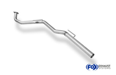 Fox Sportuitlaat Vervangingspijp voor de voordemper van de Hyundai Veloster