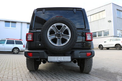 Fox Sportuitlaat Jeep Wrangler IV - JL Achterdemper Dwarsuitgang Rechts/Links - 1x100 Type 25 Rechts/Links