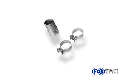 Fox Sportuitlaat BMW X3 F25/ X4 F26 - 28i 190kW Adapter 70/70mm f&uuml;r BM101005-xxx incl. Schellen