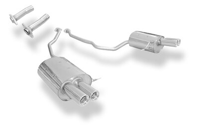 Fox Sportuitlaat BMW X5 E53 achterdemper rechts/links incl. dieseladapter - 2x76 type 13 rechts/links
