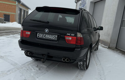 Fox Sportuitlaat BMW X5 E53 achterdemper rechts/links - 2x80 type 25 rechts/links