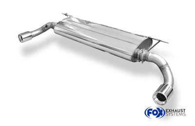 Fox Sportuitlaat BMW X5 Type E70 Diesel Achterdemper Dwarsuitlaat Rechts/Links - 1x90 Type 13 Rechts/Links