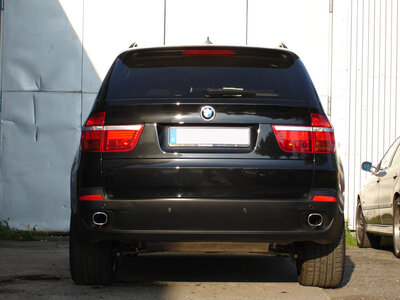 Fox Sportuitlaat BMW X5 Type E70 Diesel Achterdemper Dwarsuitlaat Rechts/Links - 1x93x79 Type 71 Rechts/Links