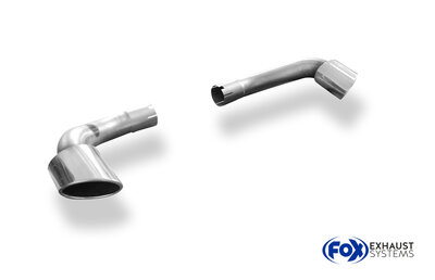 Fox Sportuitlaat BMW X5 - E70 uitlaatpijpen compatibel met originele achterdemper - 115x85 Type 38 rechts/links