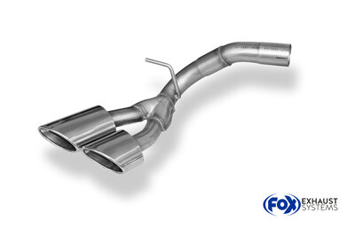 Fox Sportuitlaat Uitlaatsysteem Mercedes X-Klasse 4matic, rechter uitlaat op het voertuig - 2x115x85 type 38 rechts