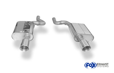 Fox Sportuitlaat Jaguar XE achterdemper rechts/links - 1x100 type 25 rechts/links