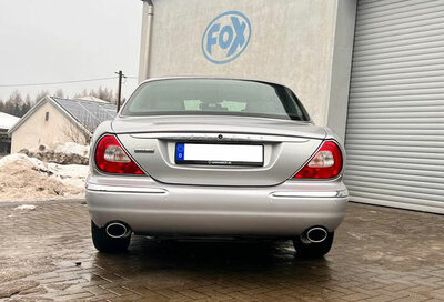 Fox Sportuitlaat Jaguar XJ - X350 Achterdemper rechts/links - 115x85 Type 44 rechts/links