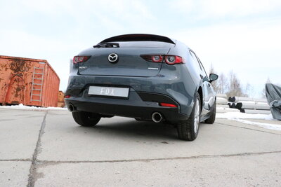 Fox Sportuitlaat Mazda 3 BP Hatchback Achterdemper dwars rechts/links - 1x100 Type 25 rechts/links (15&deg; schuin)