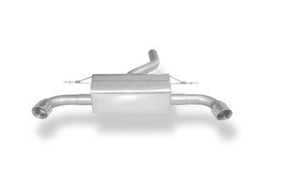 Fox Sportuitlaat FOX sportuitlaat geschikt voor BMW F20/F21 - 120d achterdemper dwarsuitgang rechts/links - 1x90 type 25 rechts/links