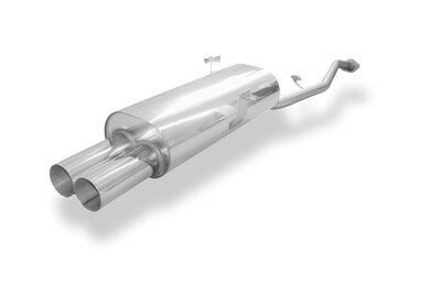 Fox Sportuitlaat FOX sportuitlaat geschikt voor BMW E30 316i/318i vanaf 9/87, half systeem vanaf de katalysator met 2-gats flens - 2x76 Type 10