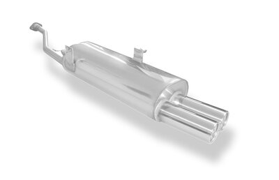 Fox Sportuitlaat FOX sportuitlaat geschikt voor BMW E30 316i/318i vanaf 9/87, half systeem vanaf katalysator met 2-gats flens - 2x76 type 13