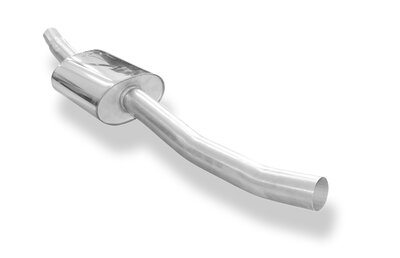 Fox Sportuitlaat FOX sportuitlaat geschikt voor BMW E46 316Ti/ 318 Ti, enkelvoudige voordemper.