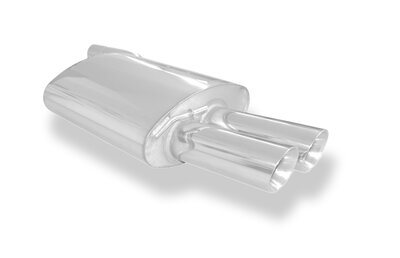 Fox Sportuitlaat FOX Sport uitlaat geschikt voor BMW E60/61 540i 545i achterdemper - 2x90 Type 25