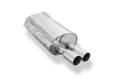 Fox Sportuitlaat FOX Sport uitlaat geschikt voor BMW E65 735i/ 745i achterdemper - 2x90 Type 10