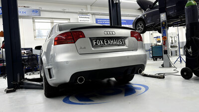 Fox Sportuitlaat Audi A4 Type B7 DTM Edition Achterdemper rechts/links - 1x90 Type 16 rechts/links