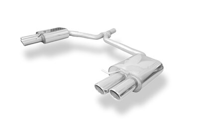 Fox Sportuitlaat Audi A5 8T Coup&eacute; + S-Line achterdemper rechts/links dubbele uitlaat incl. Y-adapter pijp &Oslash;65mm binnendiameter - 2x88x74 type 32 rechts/links