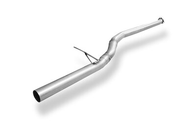 Fox Sportuitlaat Vervangingspijp voor de voordemper van de Honda Accord VII Type CL7/CL9, 2-delig.