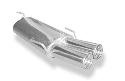 Fox Sportuitlaat Opel Astra F-CC achterdemper, 3-punts ophanging - 2x80 type 13