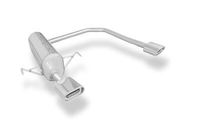 Fox Sportuitlaat Opel Astra H Caravan achterdemper, rechter/linker uitlaat, &Oslash;63,5 mm - 135x80 type 53 rechts/links