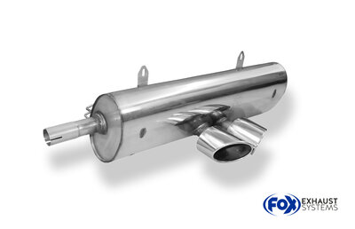 Fox Sportuitlaat Porsche Boxster Type 986 middendemper - 2x115x85 Type 38 middendemper