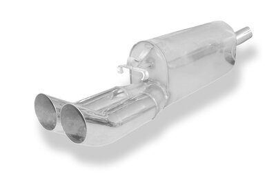 Fox Sportuitlaat Opel Calibra A/ Calibra A 4x4 Achterdemper &Oslash;50mm - 2x76 Type 18