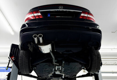 Fox Sportuitlaat Mercedes C-Klasse Sportcoup&eacute; CLC 203 Achter- en voordemper - 2x76 Type 13