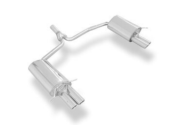 Fox Sportuitlaat Mercedes C-Klasse 4-cilinder - W204/S204 achterdemper rechts/links met Y-connector - 2x70 type 16 rechts/links