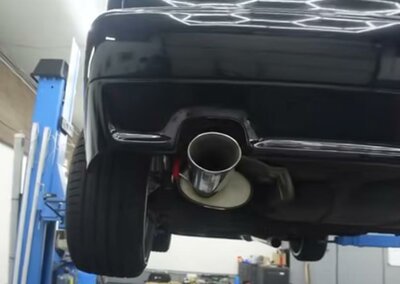 Fox Sportuitlaat VW Corrado G60 achterdemper &Oslash;63,5 - 106x71 type 45 (ovaal en dubbelwandig)