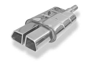 Fox Sportuitlaat Mini Cooper S - F56 &amp; F57 Achterdemper, centrale uitlaat - 2x95x78 Type 68