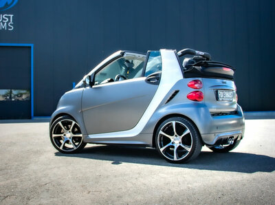 Fox Sportuitlaat Smart Fortwo 451 Turbo achterdemper, centrale uitlaat, inclusief flexibele buis - 2x80 Type 25