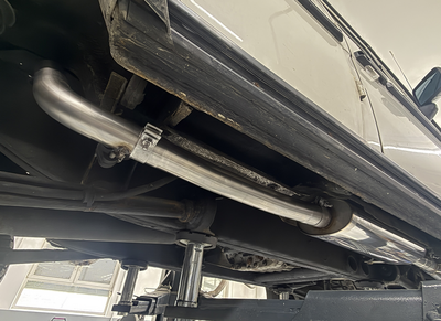 Fox Sportuitlaat Mercedes G-Klasse 463 verbindingsbuis lange wielbasis voor MB050101-084K - voor montage rechter schokdemper (zie afbeelding 2) losmaken en invoegen