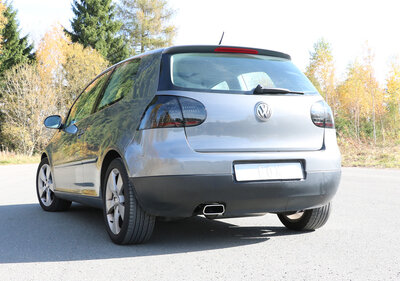 Fox Sportuitlaat VW Golf V 4motion - 1K Achterdemper &Oslash;70mm - 145x65 Type 59