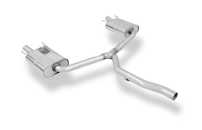 Fox Sportuitlaat Opel Insignia A - OPC Sports Tourer achterdemper rechts/links - uitlaatpijpen komen uit op de originele openingen