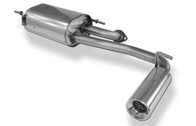 Fox Sportuitlaat Subaru Justy II voor modellen met ongespoten bumper, dwarsgeplaatste achterdemper - 1x90 type 13