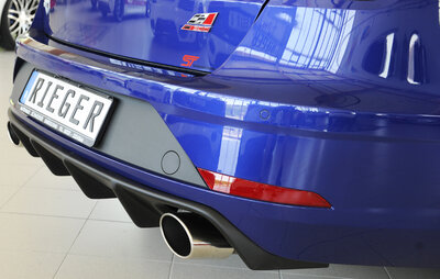 Fox Sportuitlaat Rieger achterinzetstuk - Seat Leon Cupra Seat Leon Cupra (5F): 5-deurs. (ST/Estate)